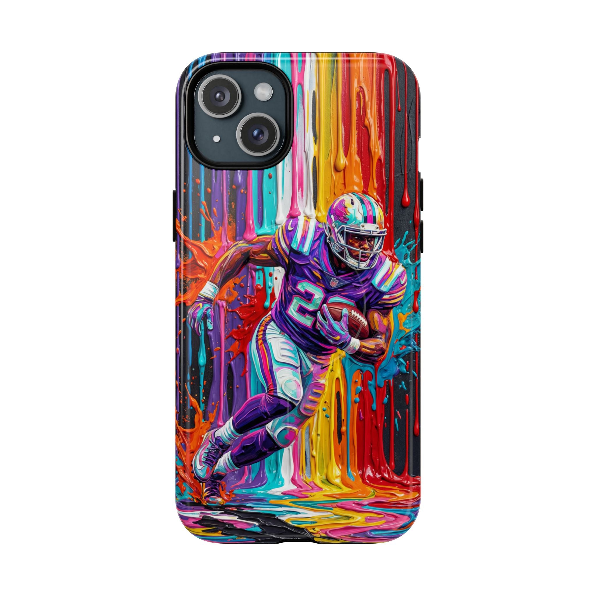 Vibrant American Football Runner MagSafe iPhone Case