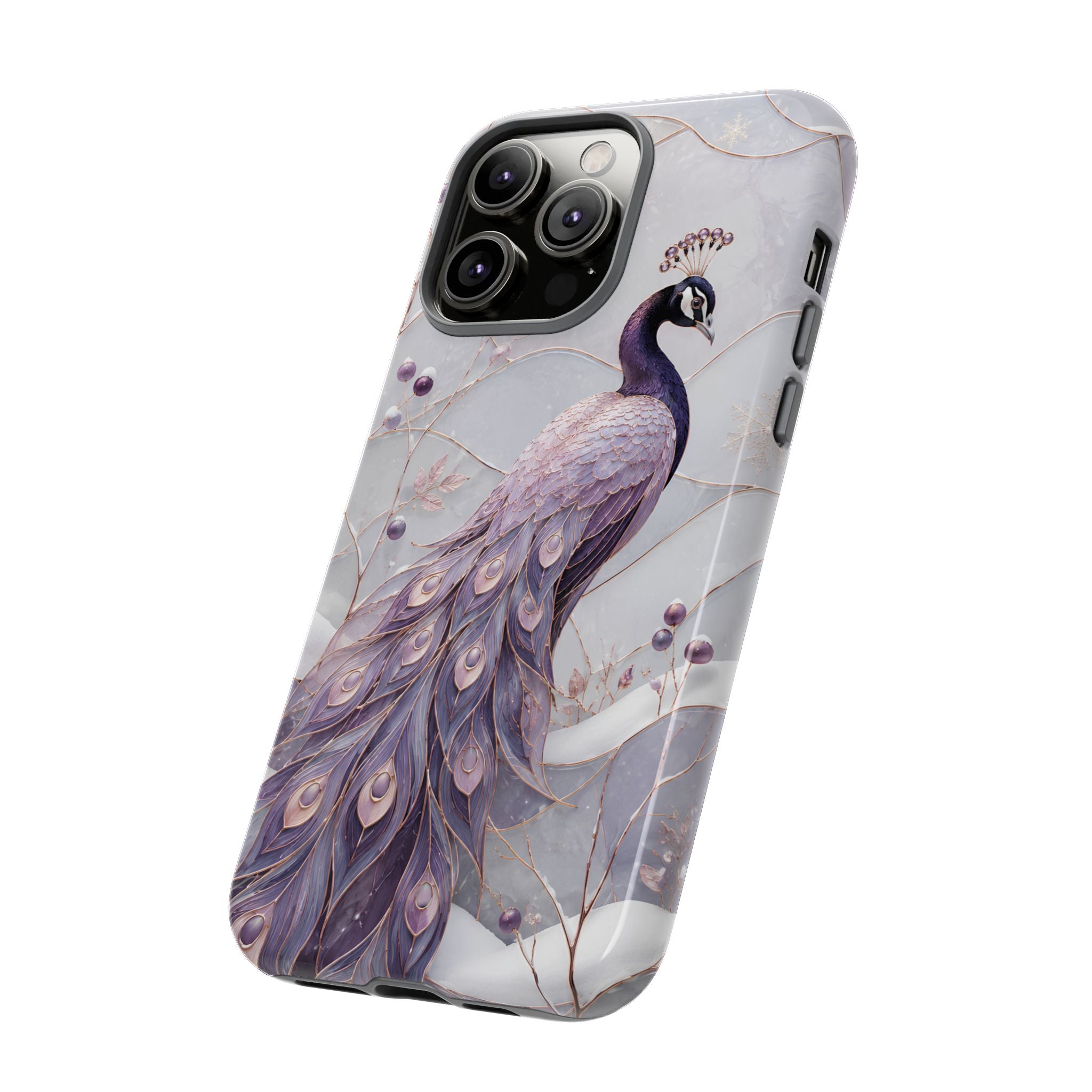 Peacock iPhone Case | Lavender Peacock iPhone Case