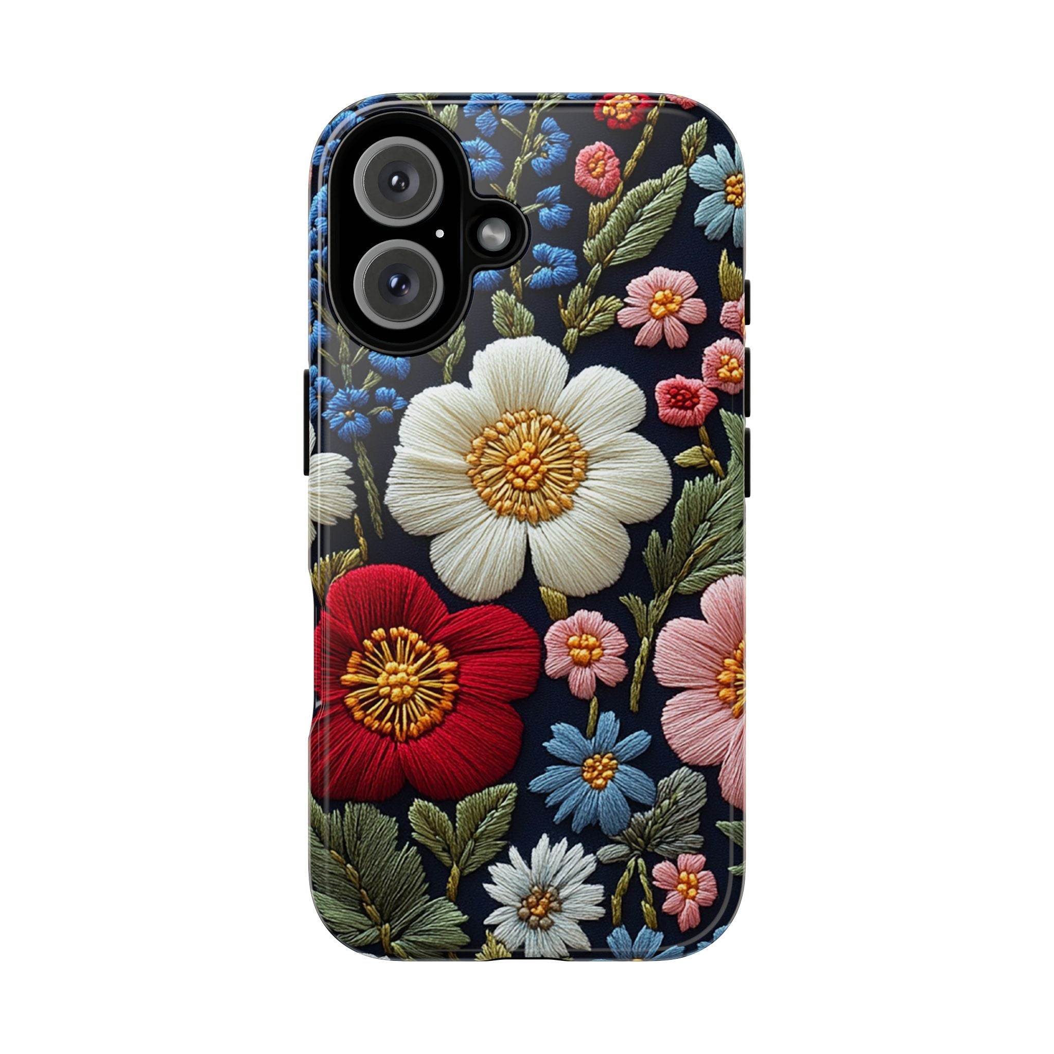 Floral Embroidered Garden iPhone Case