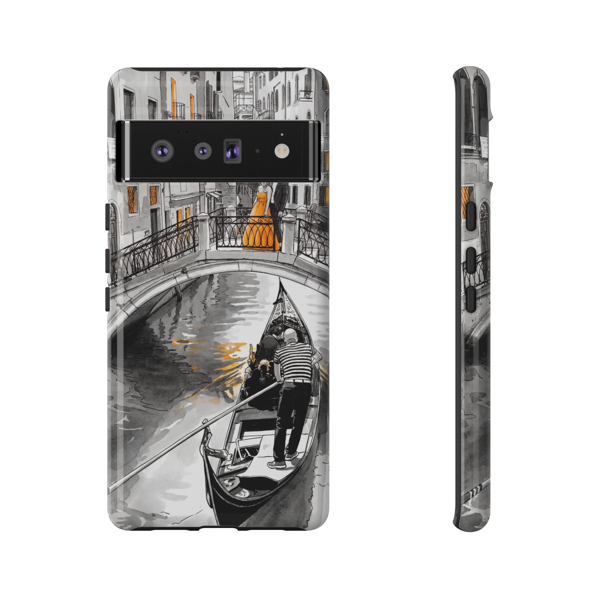 Venice Gondola Google Pixel Case | Romantic Canal Scene Protective Case