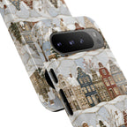Winter Village Google Pixel Phone Case | Snowy Town Phone Case