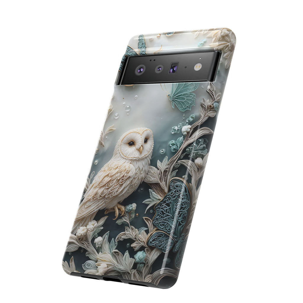 Barn Owl & Butterflies Tough Google Pixel Case