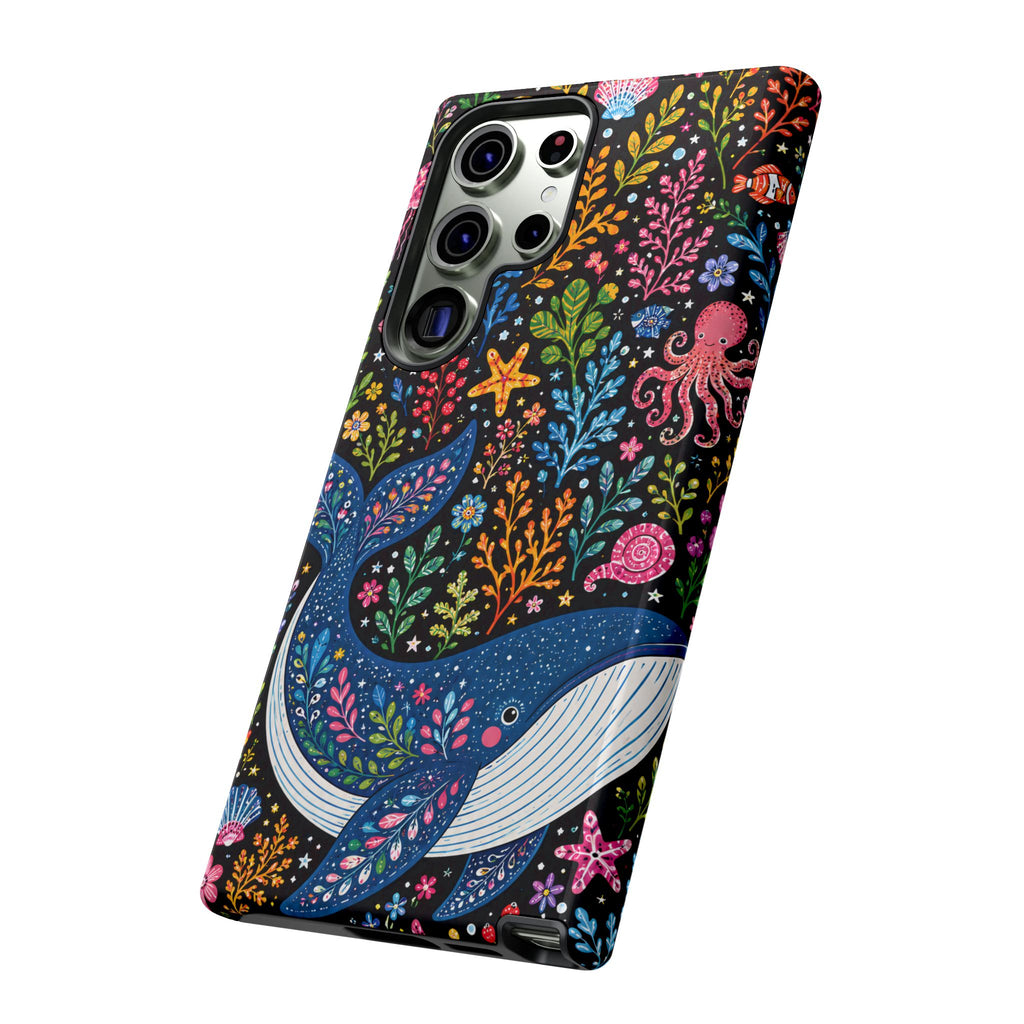 Whimsical Whale Tough Samsung Galaxy Phone Case