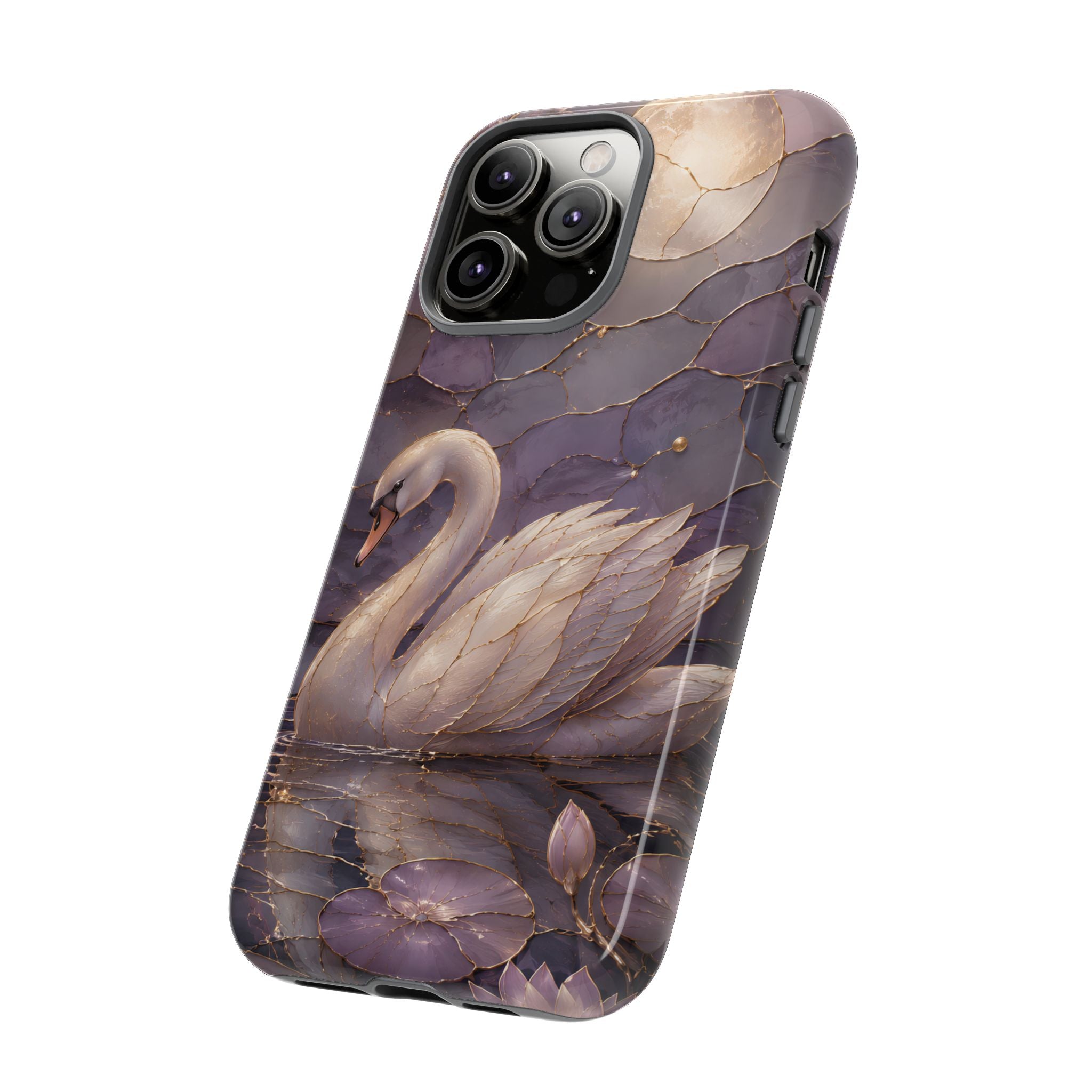 Swan iPhone Case | Moonlit Lake iPhone Case