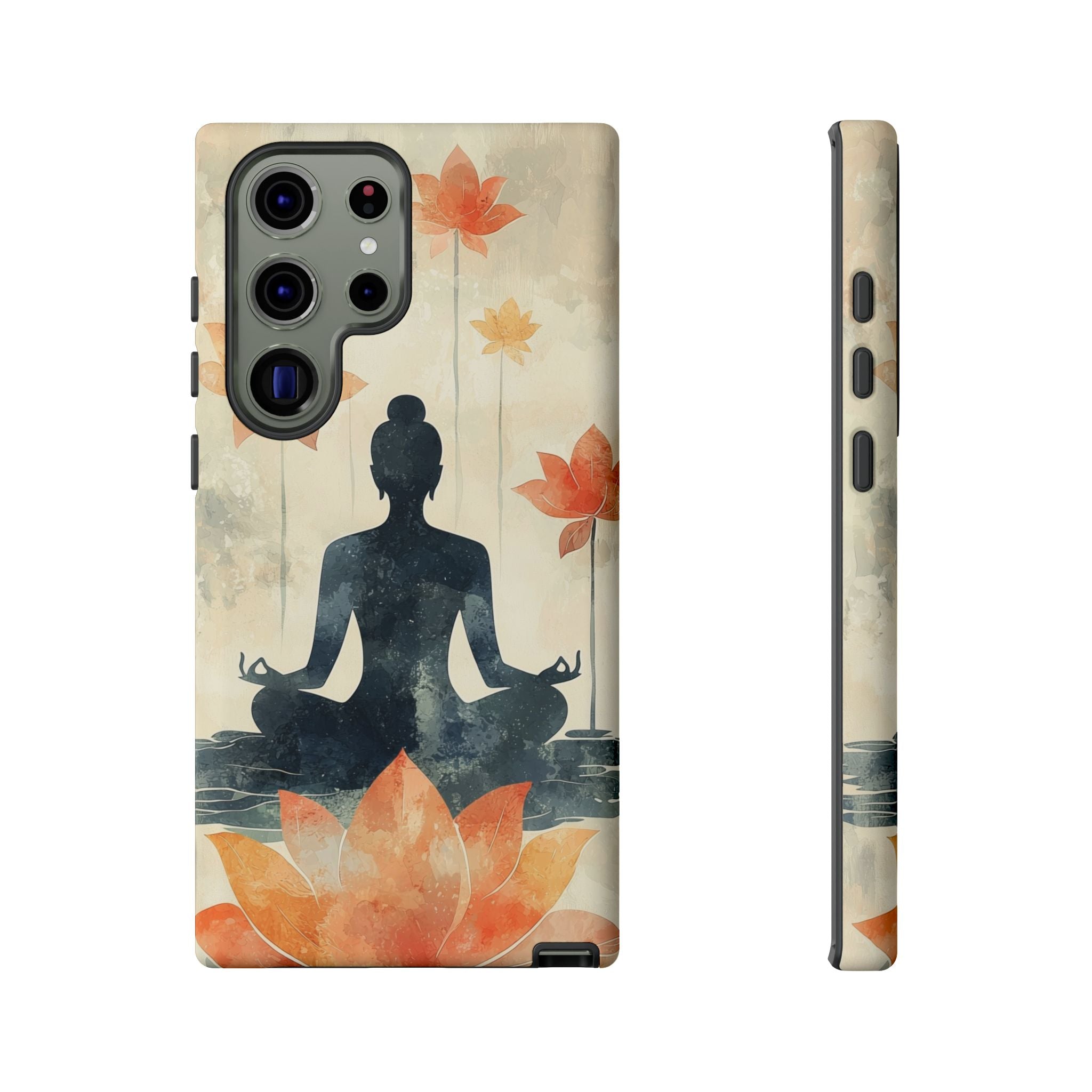 Yoga Lotus Samsung Galaxy Case | Meditative Silhouette