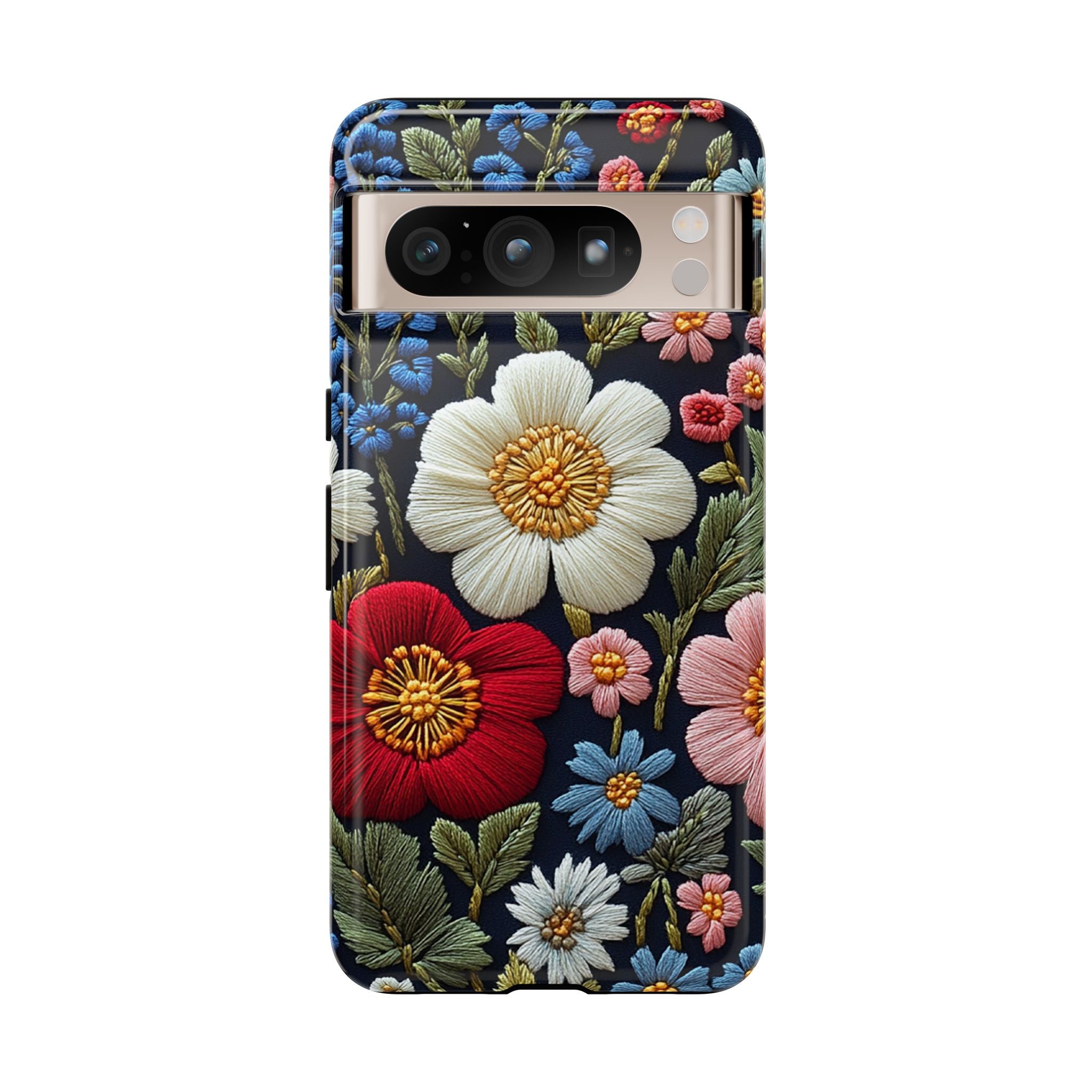 Floral Embroidered Garden Google Pixel Case