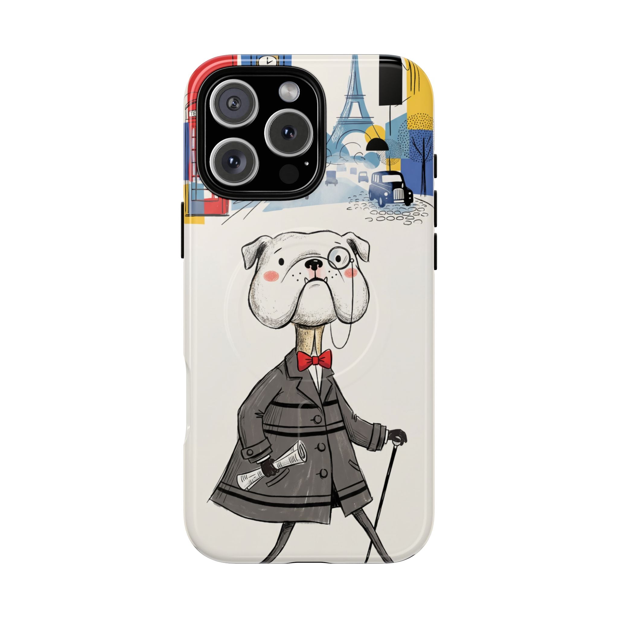 Vintage Dapper Gentleman Bulldog MagSafe iPhone Case