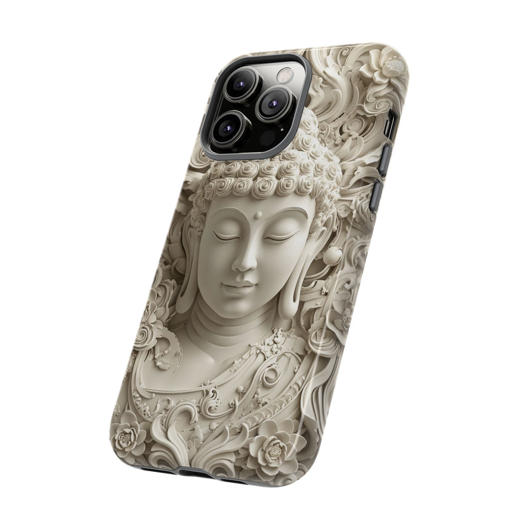 Buddha Relief iPhone Case — Serene Zen Protective Phone Cover