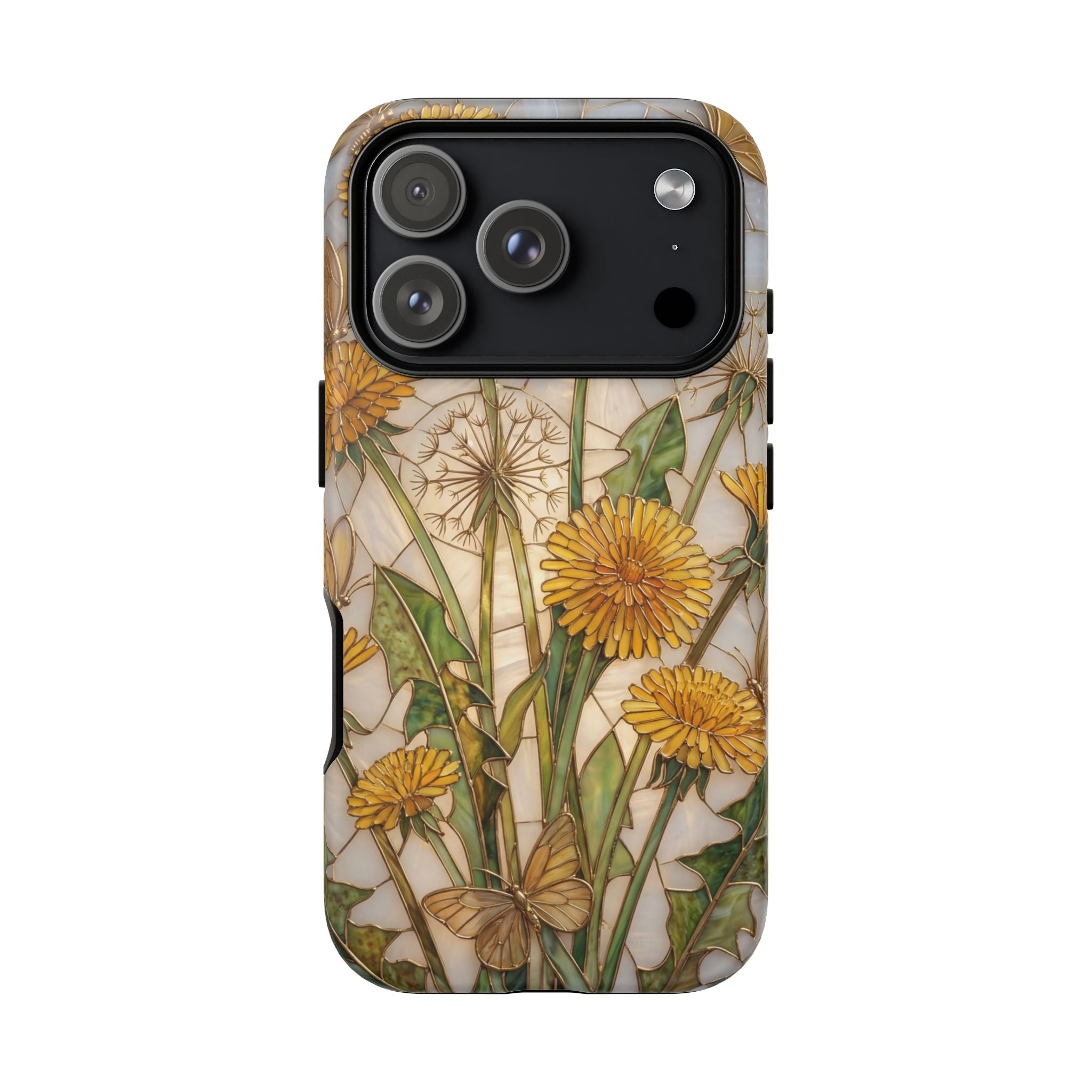 Dandelion Bouquet Tough iPhone Case — Floral Botanical Protective Cover