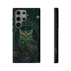Moonlit Owl Samsung Galaxy Phone Case | Stained Glass Owl Phone Case