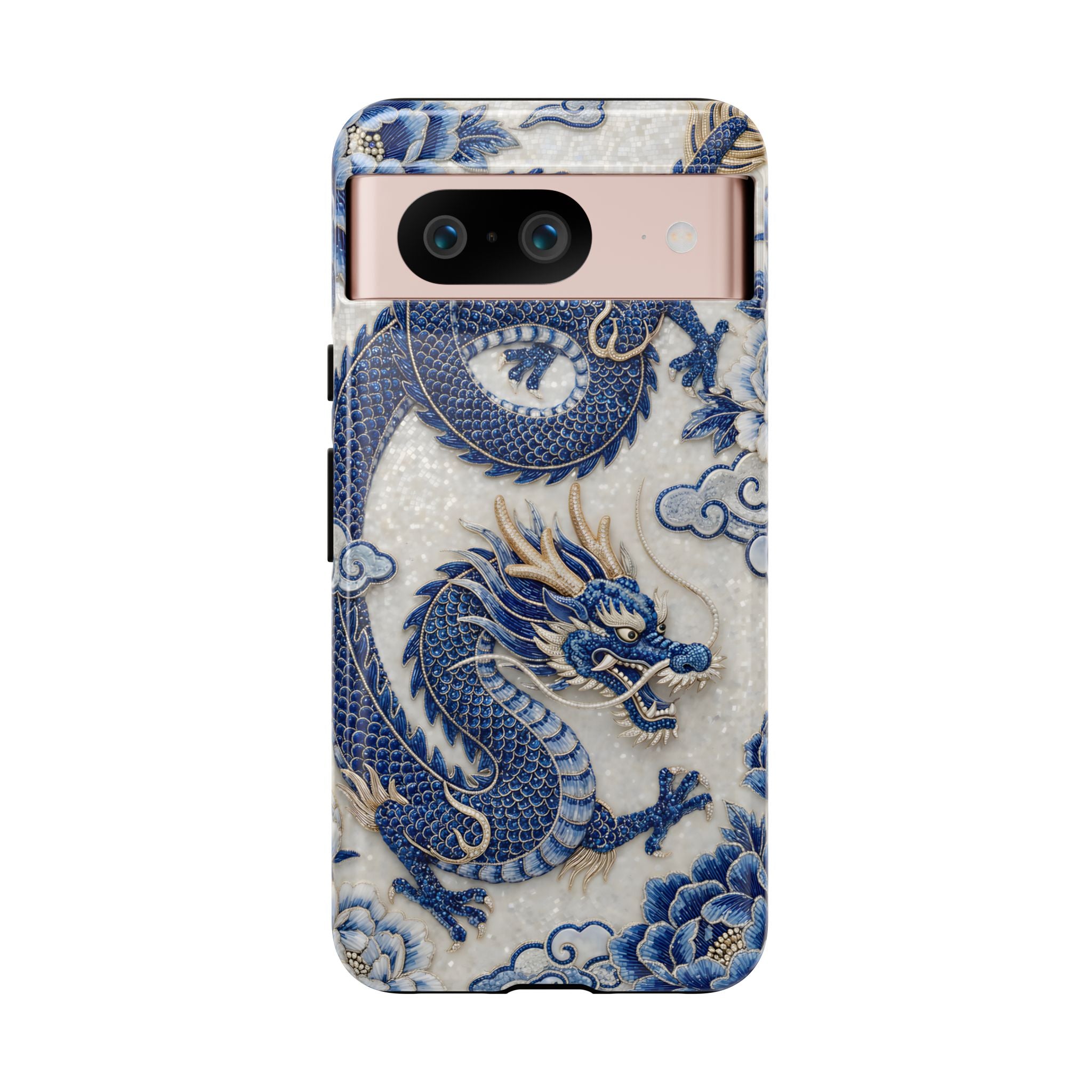 Asian Zodiac Dragon Google Pixel Phone Case V2 | Blue & White Porcelain Luxury Protective Case | Year of the Dragon Gift