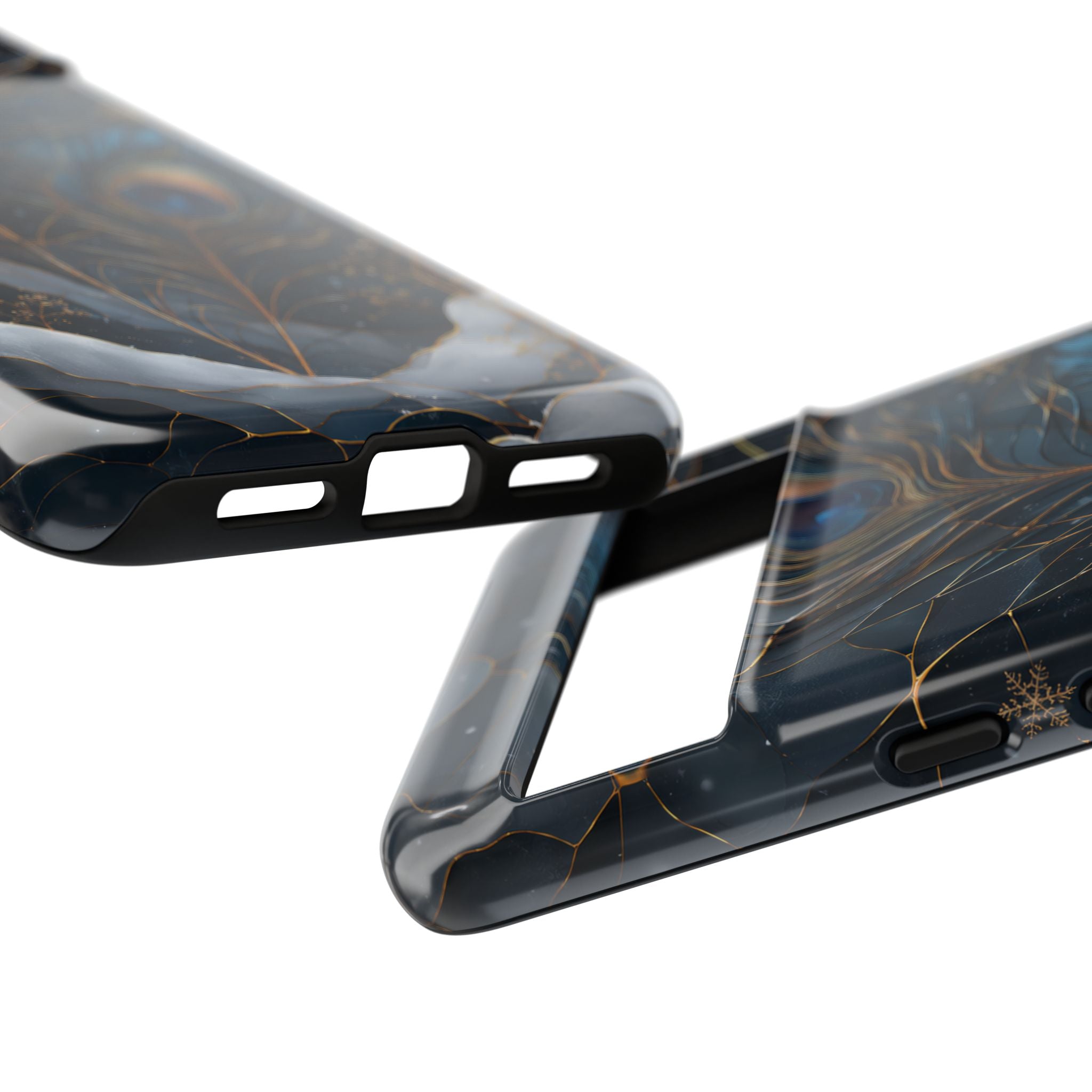 Peacock Feather Google Pixel Phone Case | Blue Gold Phone Case