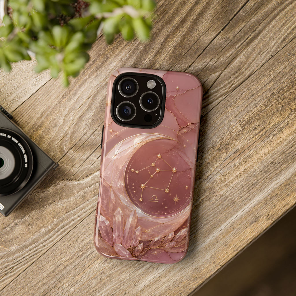 Libra Zodiac iPhone Case | Moon Crystal Astrology iPhone Case