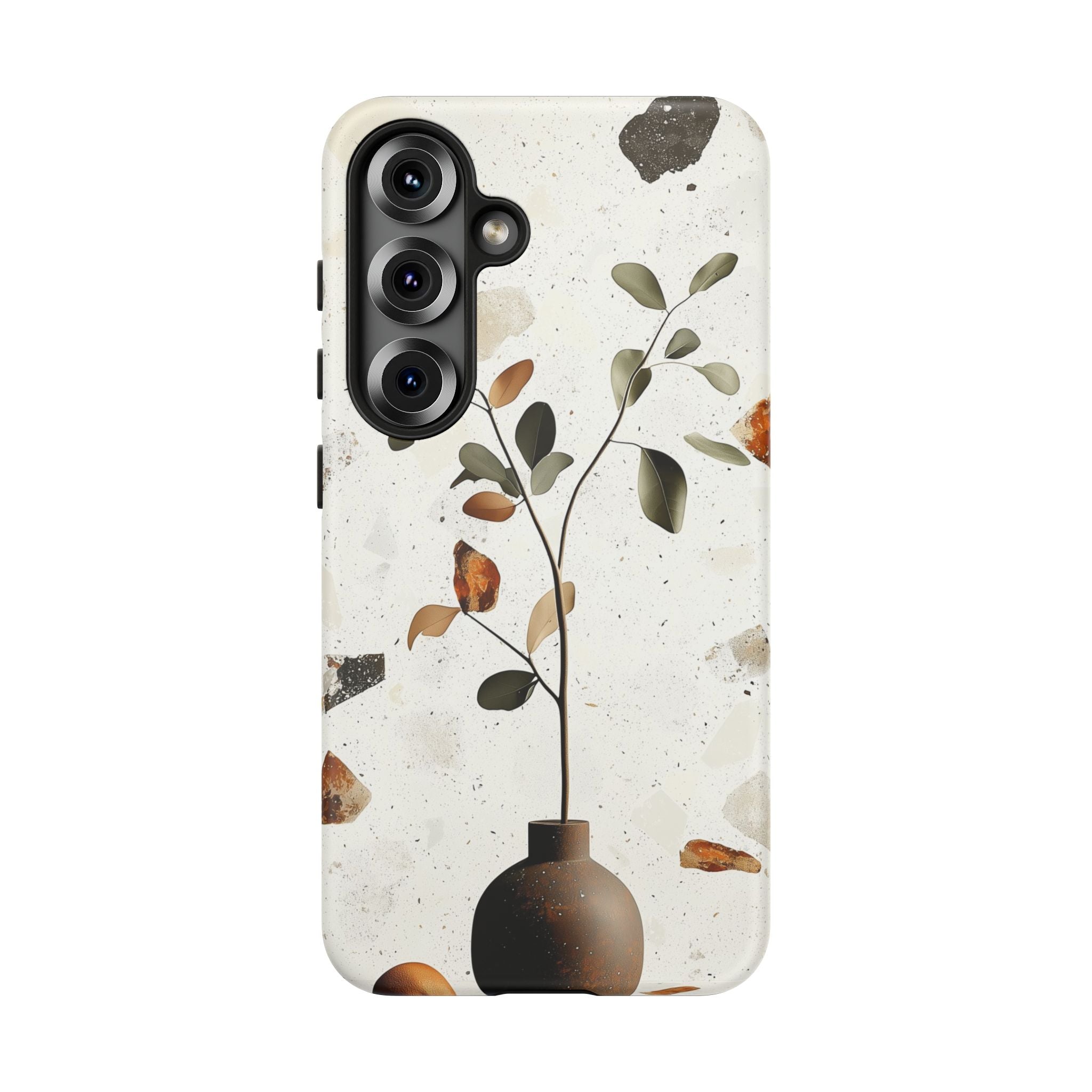 Floral Terrazzo Samsung Galaxy Case | Minimal Vase Botanical