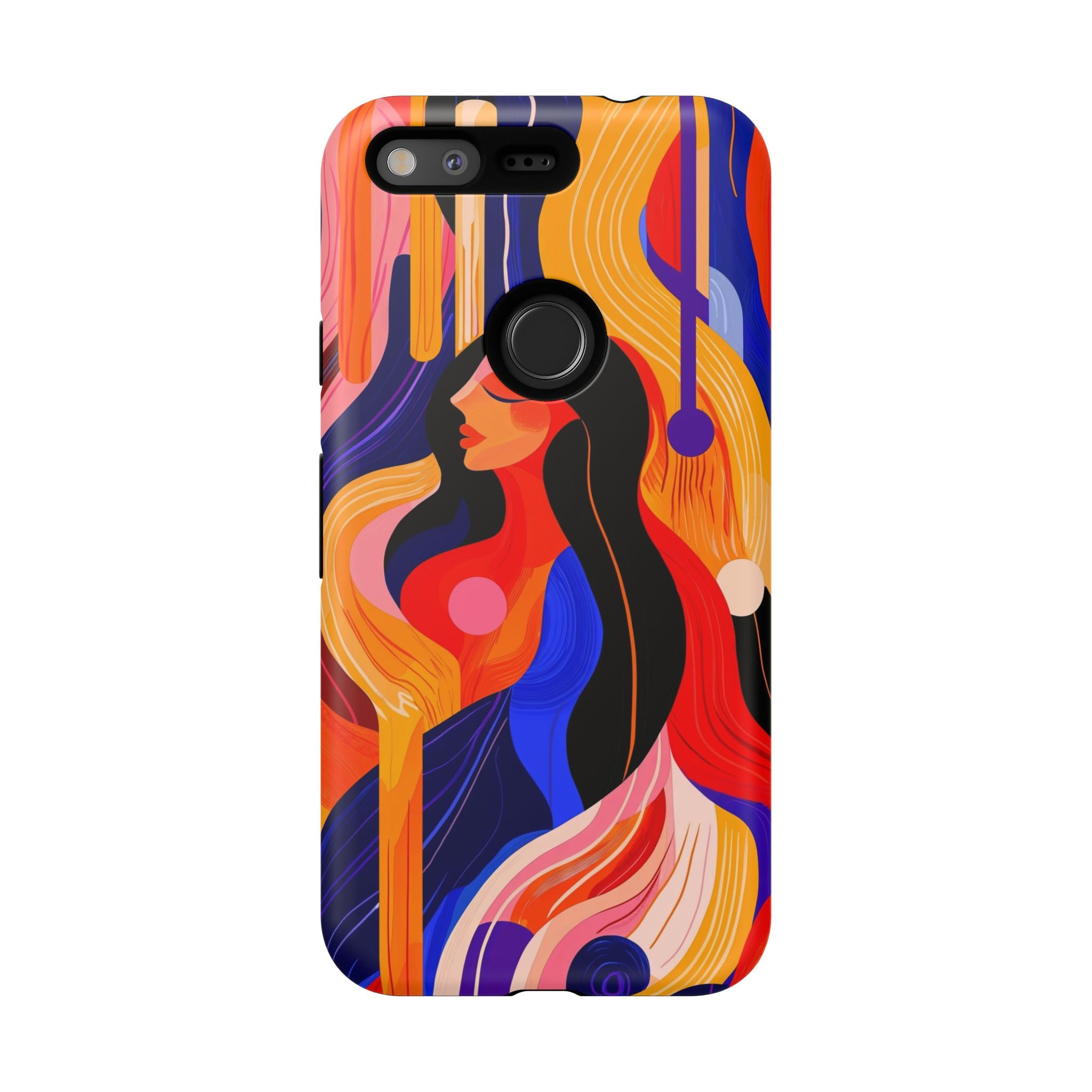 Abstract Colourful Woman Google Pixel Tough Case | Vibrant Artistic