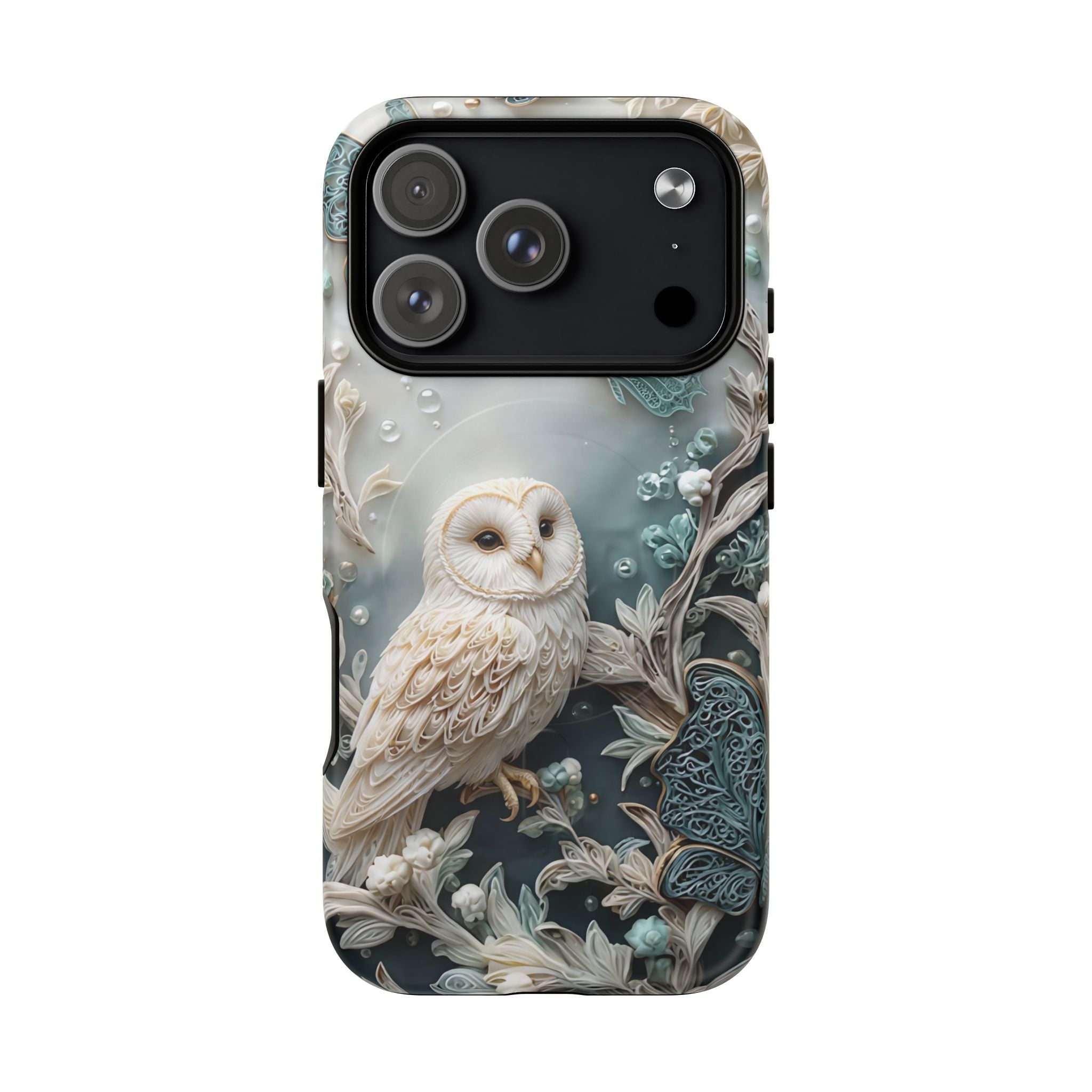 Barn Owl Floral MagSafe Phone Case