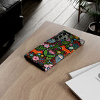 Floral Woodland Samsung Galaxy Phone Case | Colourful Fox & Owl Protective Cover