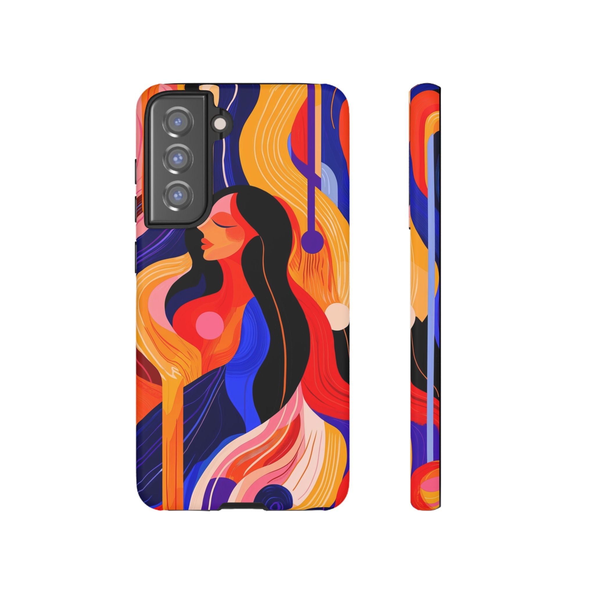 Abstract Colourful Woman Samsung Galaxy Tough Case | Vibrant Artistic