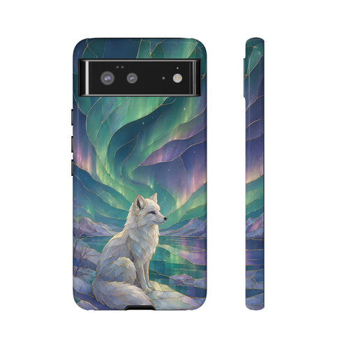 Arctic Google Pixel Fox Phone Case | Northern Lights Phone Case