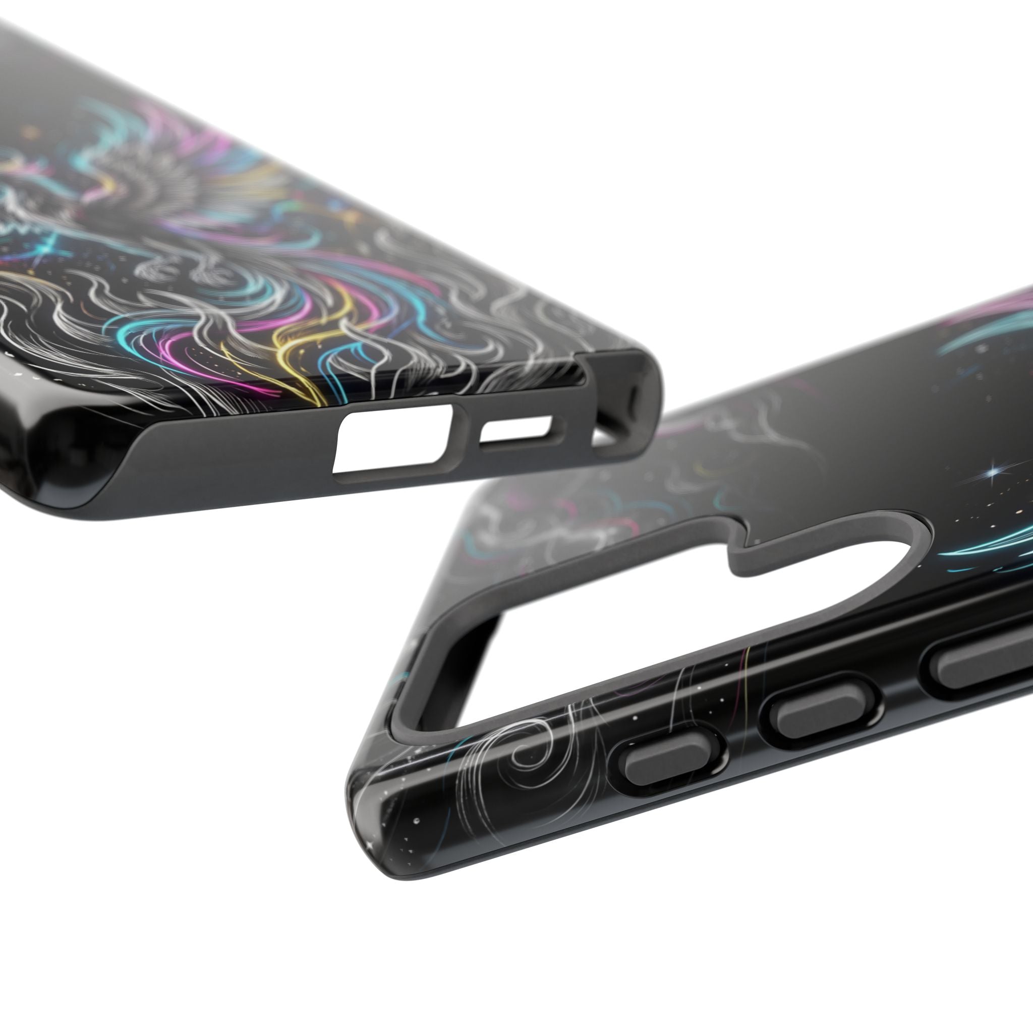 Colorful Neon Phoenix Tough Samsung Galaxy Phone Case