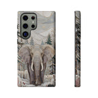 Elephant Samsung Galaxy Phone Case | Winter Forest Phone Case