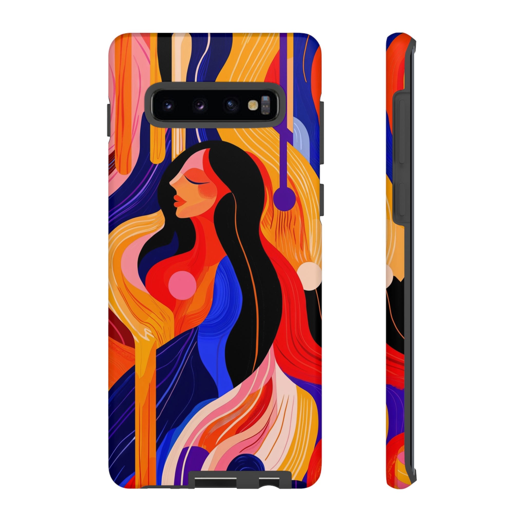 Abstract Colourful Woman Samsung Galaxy Tough Case | Vibrant Artistic