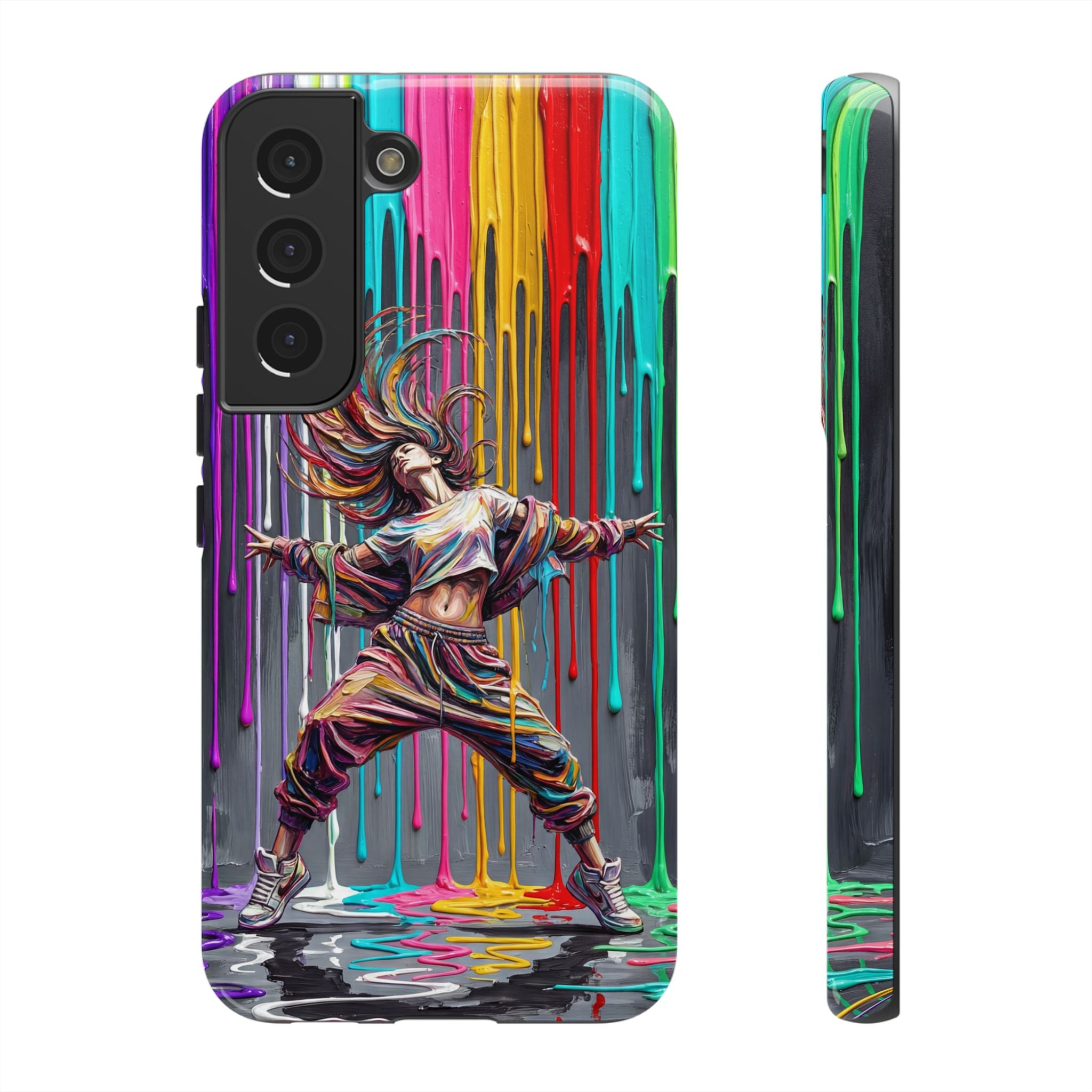 Samsung Galaxy Phone Case | Colorful Street Dance Drip Design