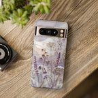 Stained Glass Wildflower Google Pixel Phone Case | Floral Meadow Phone Case