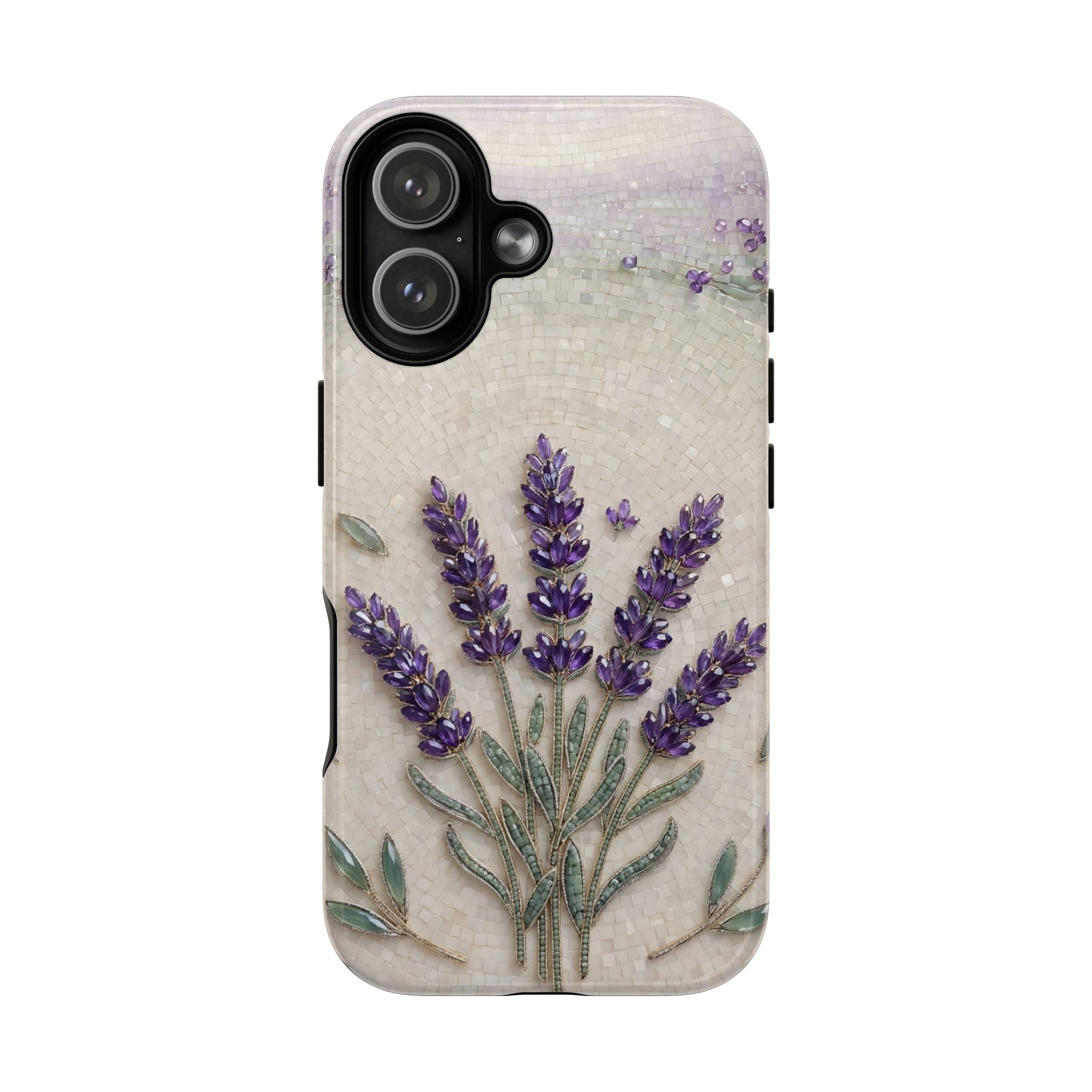 Lavender Bouquet MagSafe iPhone Case — Floral Protective Phone Cover