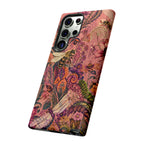 Vintage Floral Tough Samsung Galaxy Phone Case | Boho Paisley Bee Cover