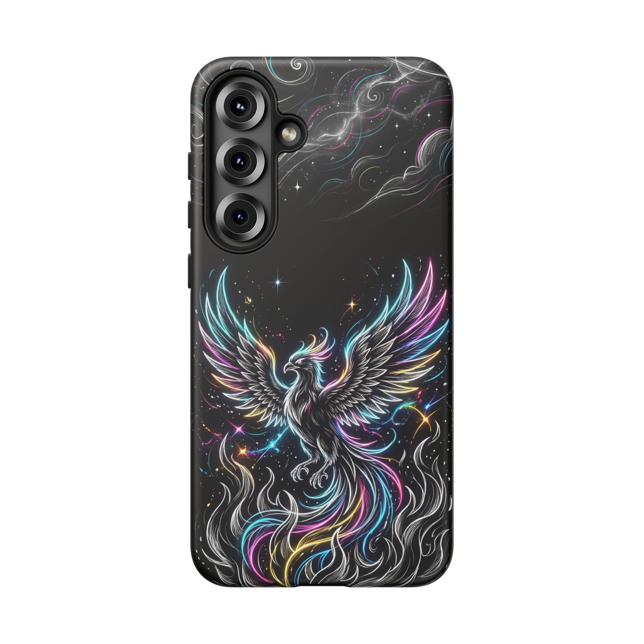Colorful Neon Phoenix Tough Samsung Galaxy Phone Case