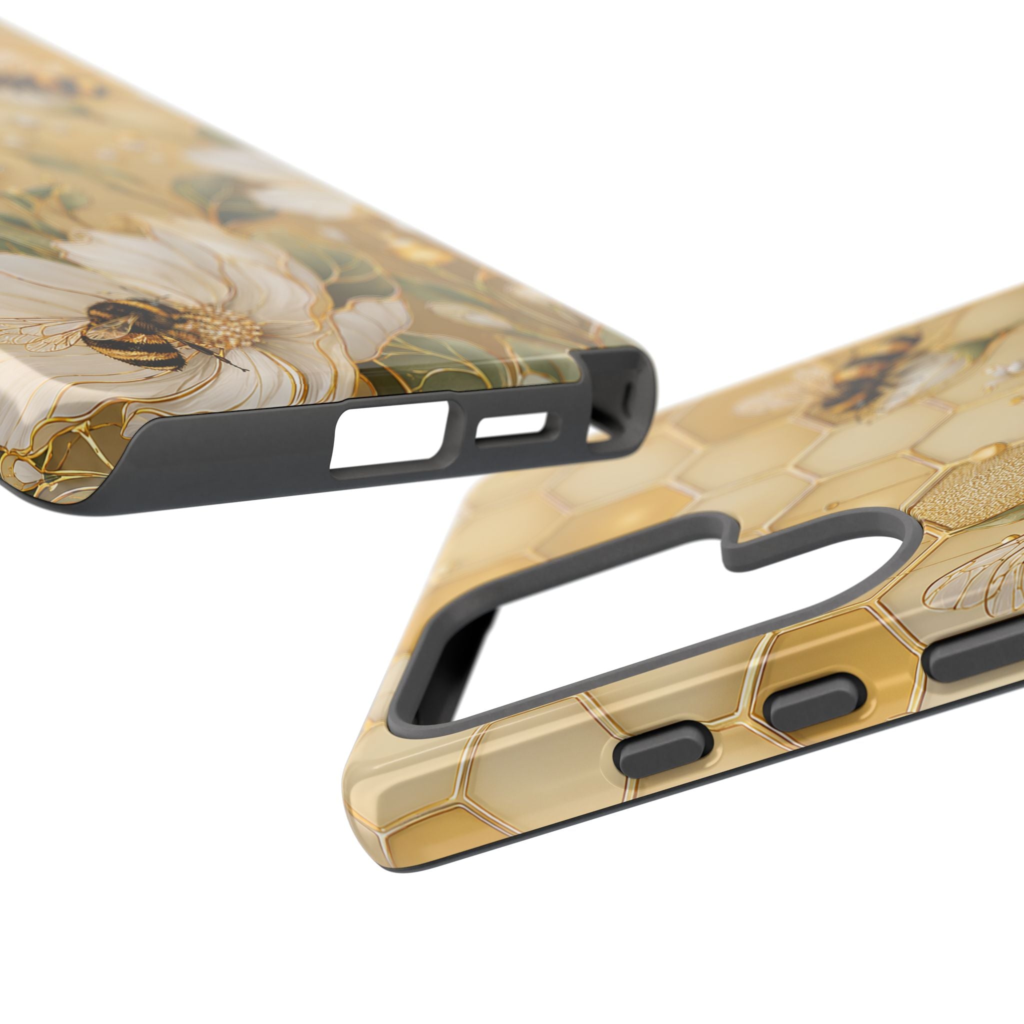 Bee Floral Samsung Galaxy Phone Case | Honeycomb Wildflower Cover