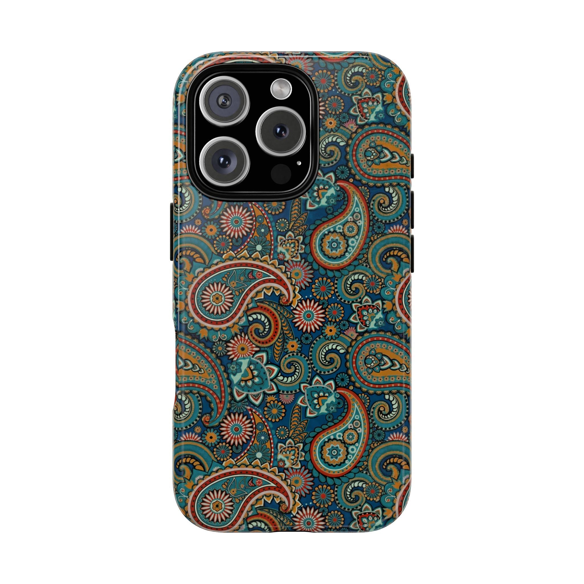 Batik Vibrant Paisley Protective Tough iPhone Case