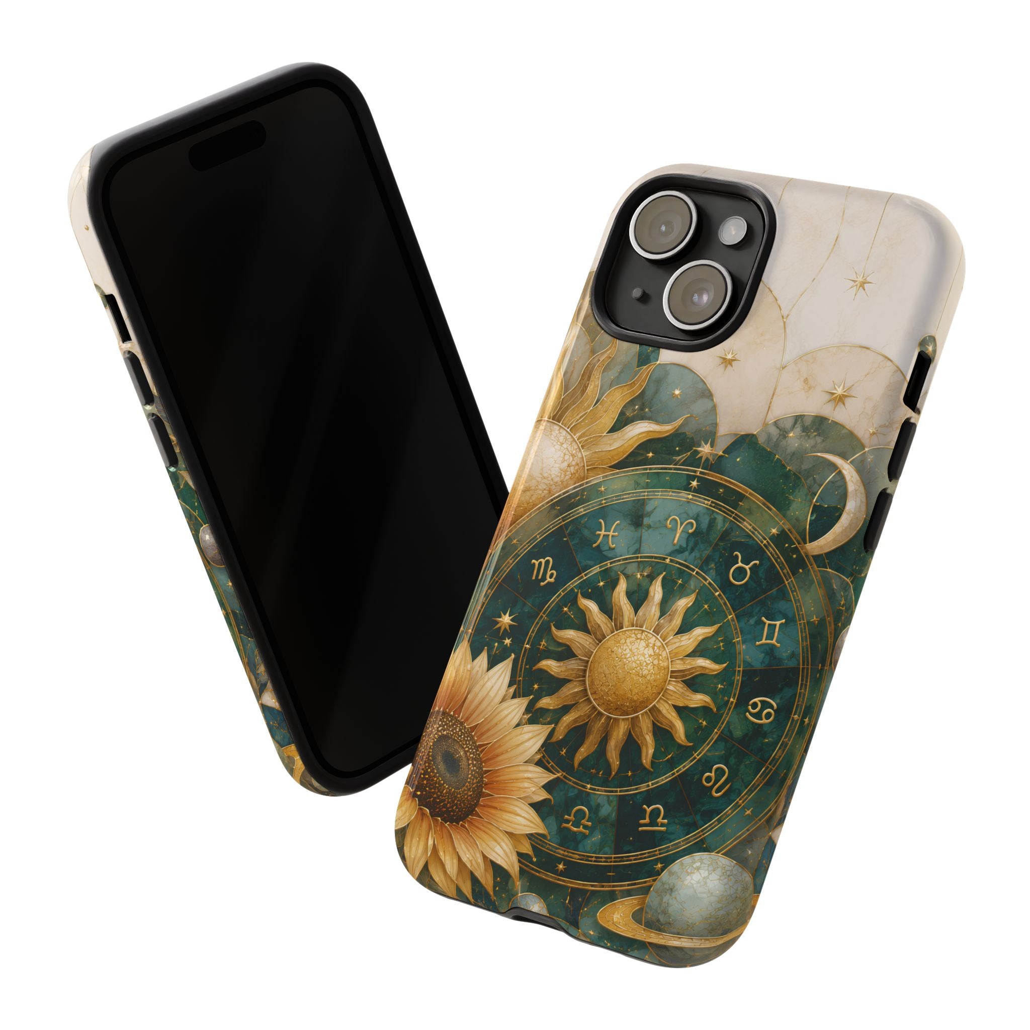 Celestial Sun iPhone Case | Zodiac Wheel iPhone Case