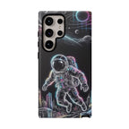 Space Explorer Astronaut Neon Samsung Galaxy Phone Case