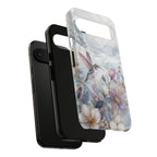 Hummingbird Google Pixel Phone Case | Vintage Floral Phone Case