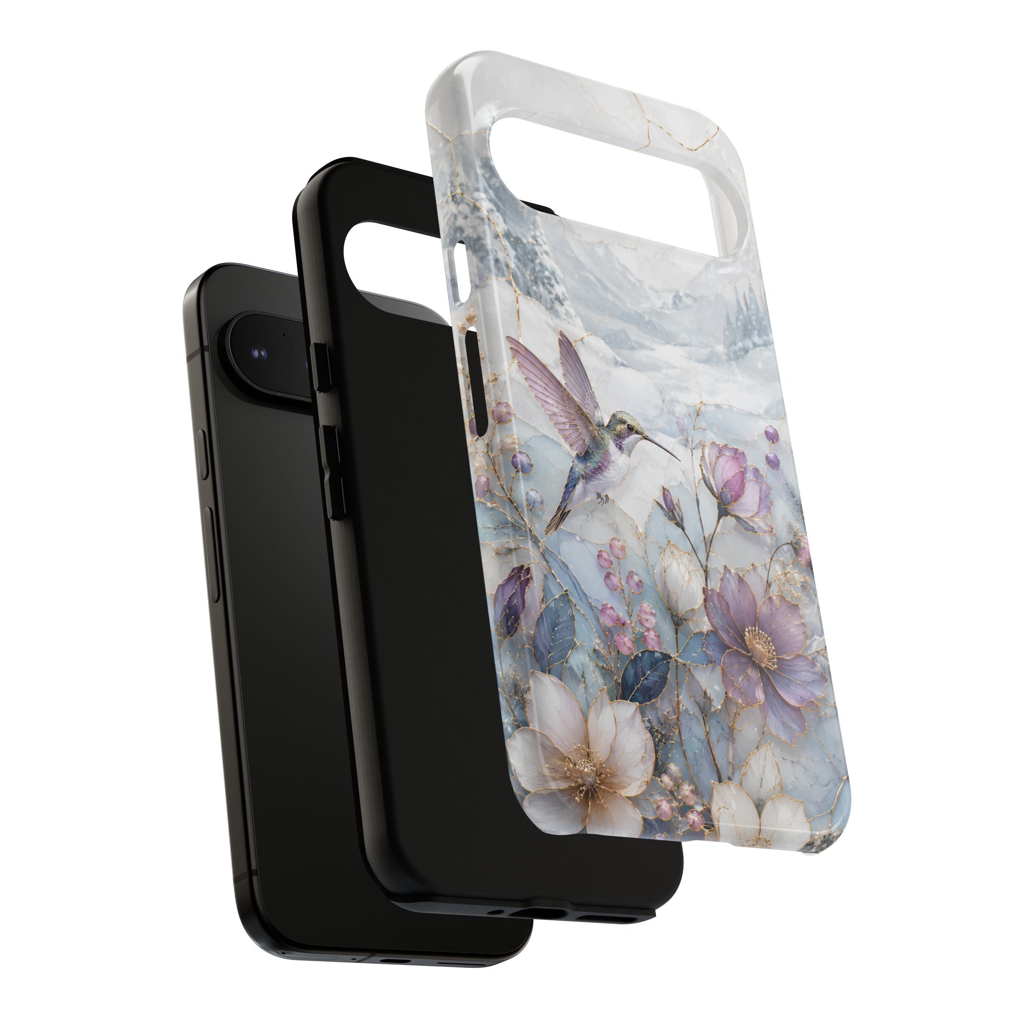 Hummingbird Google Pixel Phone Case | Vintage Floral Phone Case
