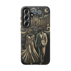 Romantic Night Walk Samsung Galaxy Phone Case | Elegant Couple Art