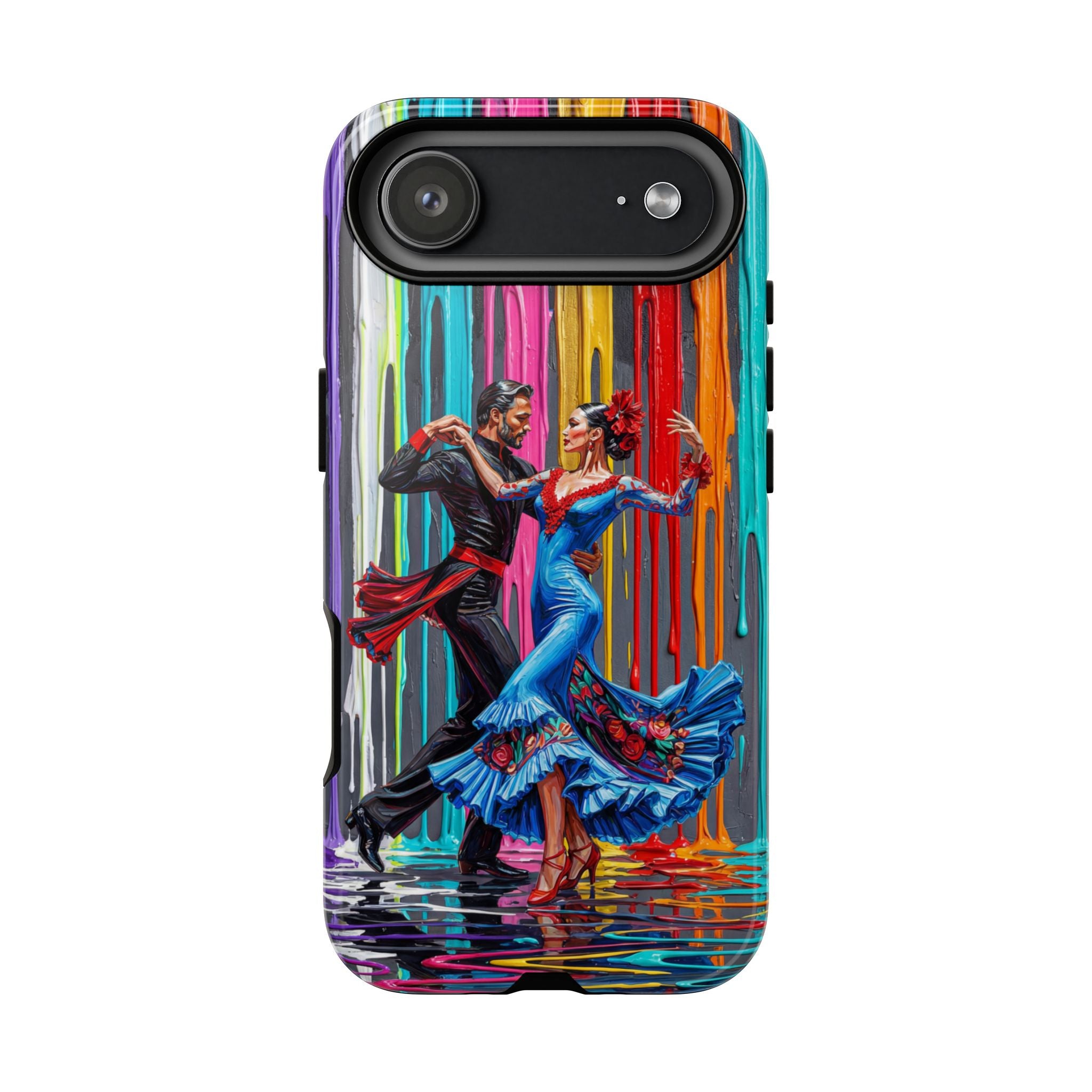 Colorful Tango iPhone Case | Vibrant Dancing Couple Art Protection