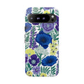 Floral Blue & Purple Tough Google Pixel Phone Case | Protective Botanical Phone Cover