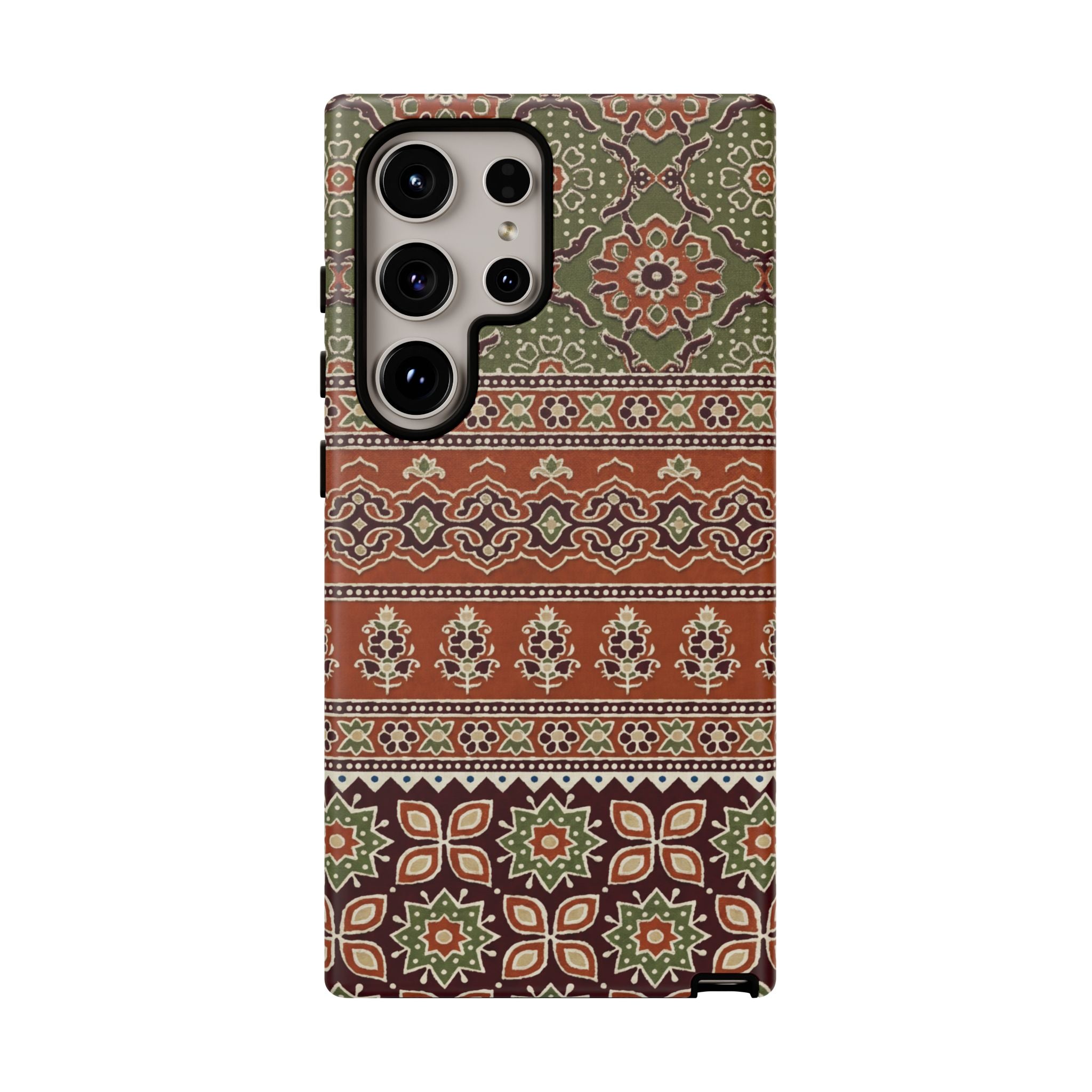 Batik Floral Protective Samsung Galaxy Case
