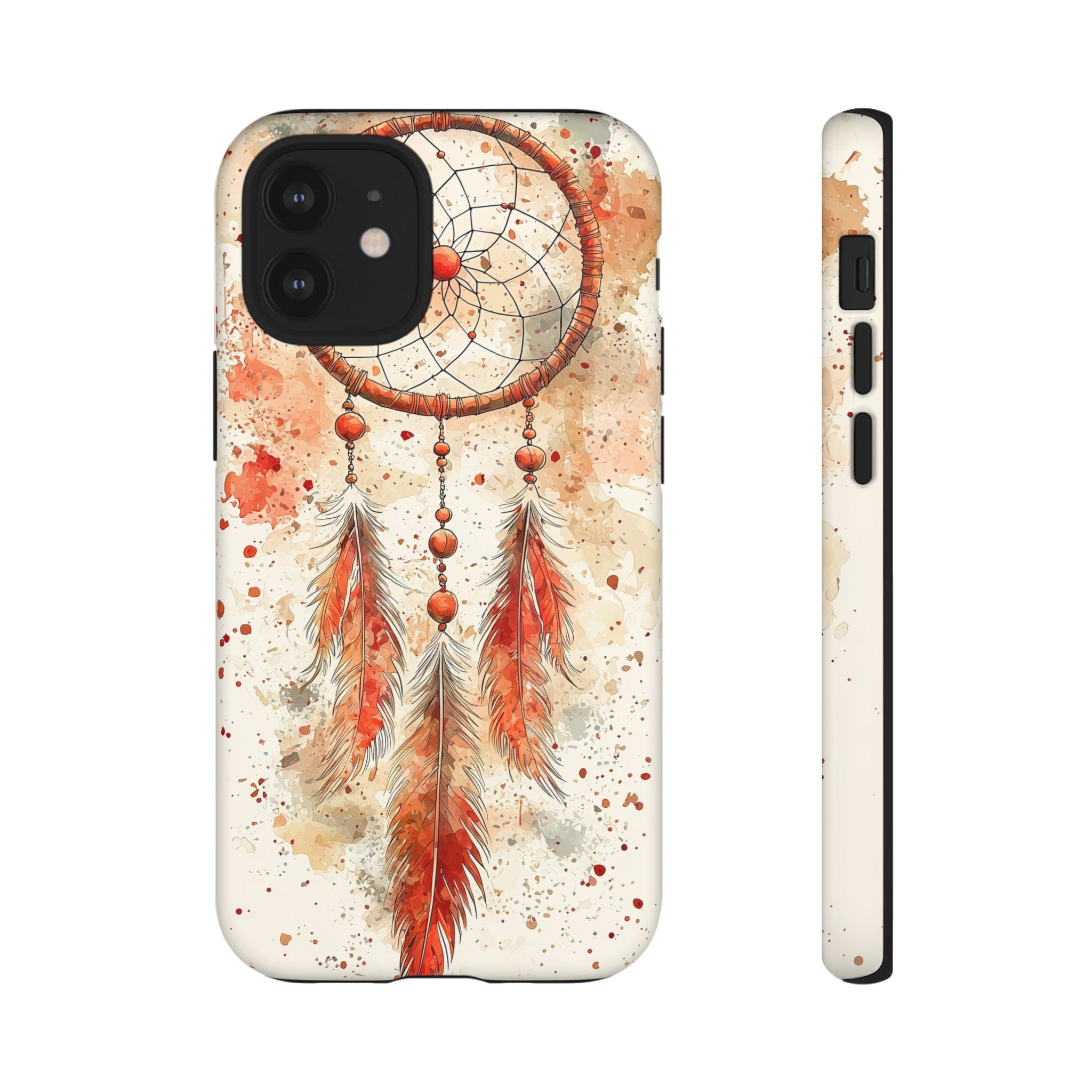 Dreamcatcher Tough iPhone Case | Watercolour Feather