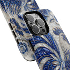 Asian Zodiac Rooster iPhone Case | Blue & White Porcelain Slim Shockproof Case | Year of the Rooster Gift