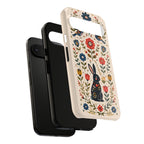 Floral Folk Art Bunny Tough Google Pixel Phone Case