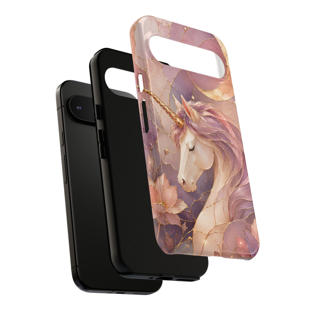 Unicorn Google Pixel Phone Case | Stained Glass Phone Case