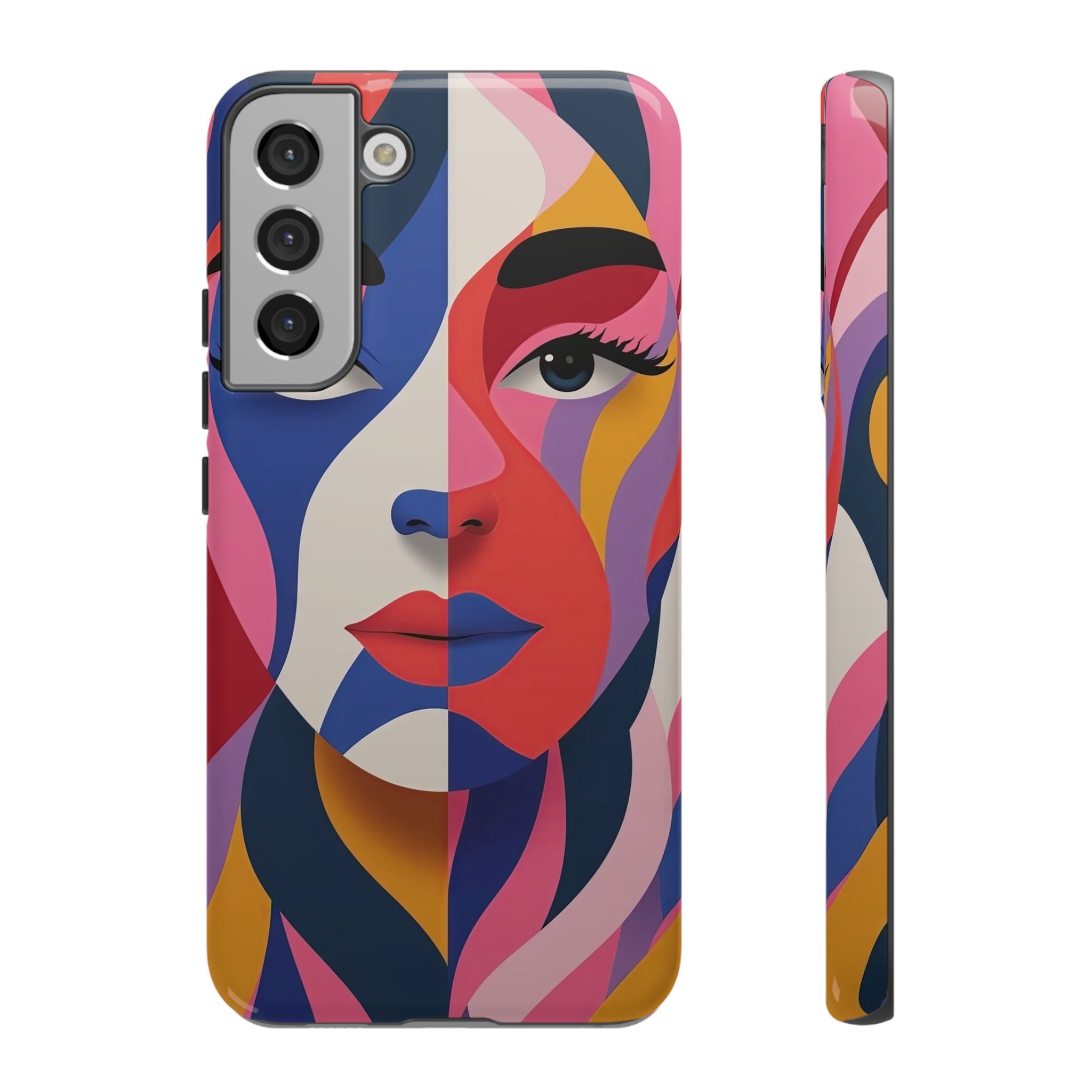 Abstract Colourful Face Samsung Galaxy Case | Vibrant Pop Art