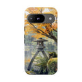 Autumn Japanese Garden Google Pixel Phone Case | Scenic Lantern Fall