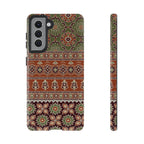 Batik Floral Protective Samsung Galaxy Case