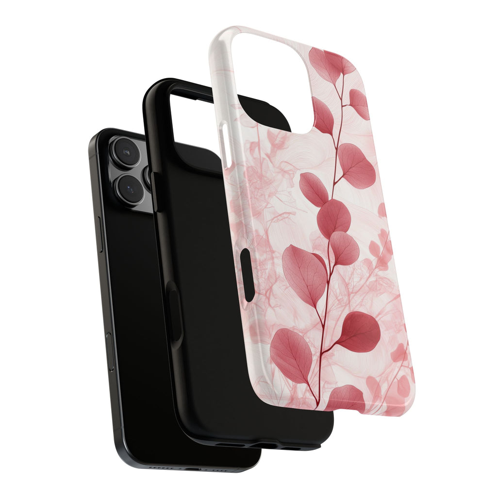 Cover per iPhone Rosa Botanico Floreale Eucalipto