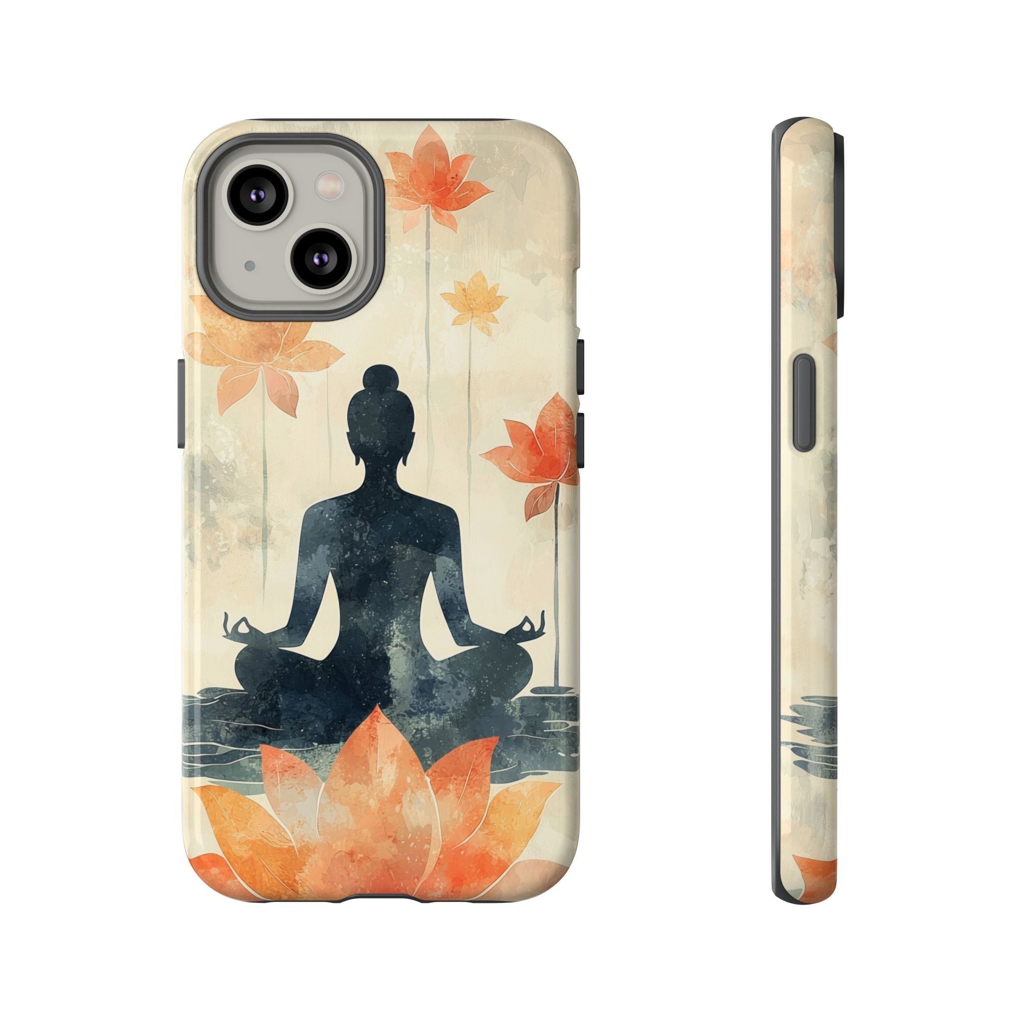 Yoga Lotus iPhone Case | Meditative Silhouette